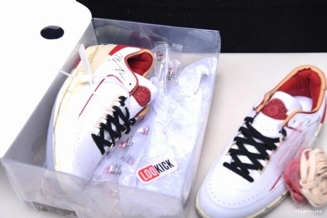 SP Red Retro White 2 Low Jordan DJ4375-106 Off-White 1204